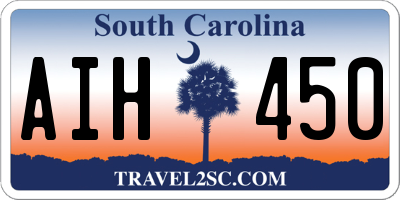 SC license plate AIH450