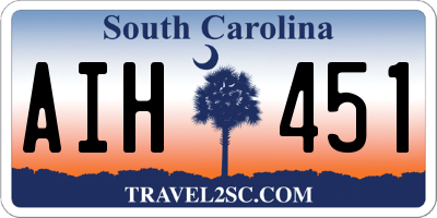 SC license plate AIH451