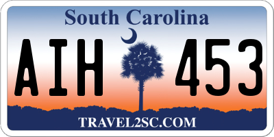 SC license plate AIH453