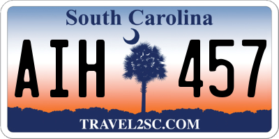 SC license plate AIH457