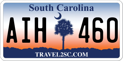 SC license plate AIH460