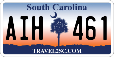 SC license plate AIH461