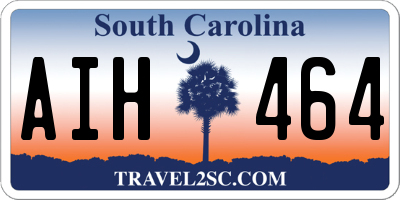 SC license plate AIH464