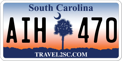 SC license plate AIH470