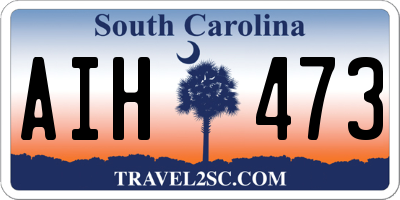 SC license plate AIH473