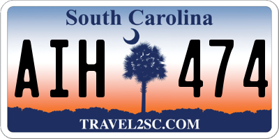 SC license plate AIH474