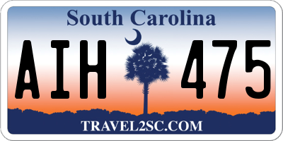 SC license plate AIH475