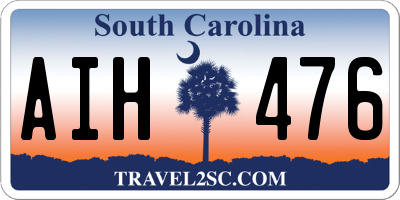 SC license plate AIH476