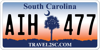 SC license plate AIH477