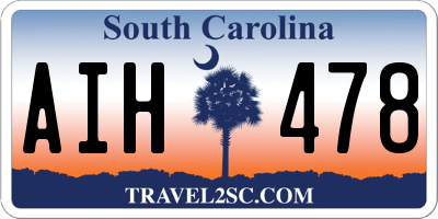SC license plate AIH478