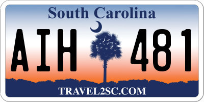 SC license plate AIH481