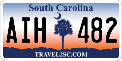 SC license plate AIH482