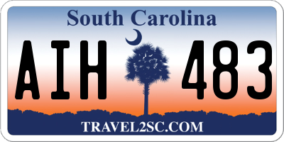 SC license plate AIH483