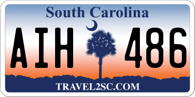 SC license plate AIH486