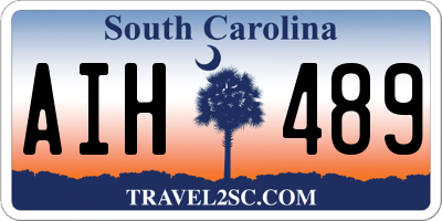 SC license plate AIH489