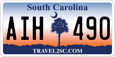 SC license plate AIH490