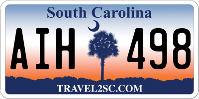 SC license plate AIH498