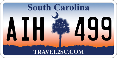 SC license plate AIH499