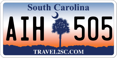SC license plate AIH505