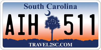 SC license plate AIH511