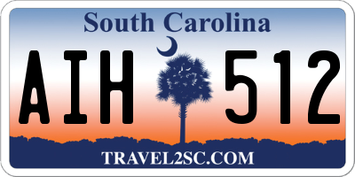 SC license plate AIH512