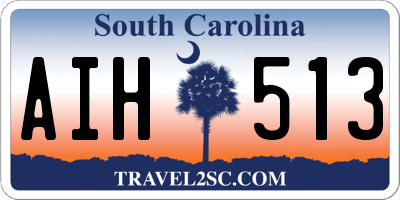 SC license plate AIH513