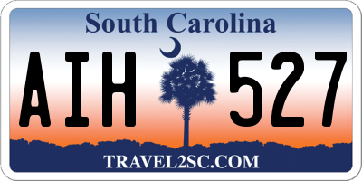 SC license plate AIH527