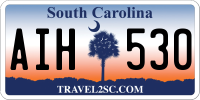 SC license plate AIH530