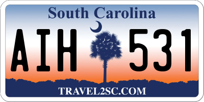 SC license plate AIH531