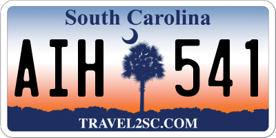 SC license plate AIH541