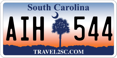 SC license plate AIH544