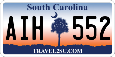 SC license plate AIH552