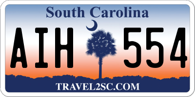 SC license plate AIH554