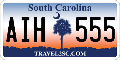 SC license plate AIH555