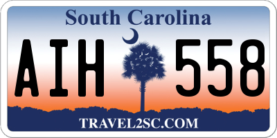 SC license plate AIH558