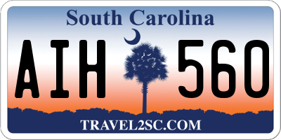 SC license plate AIH560