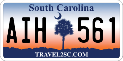 SC license plate AIH561