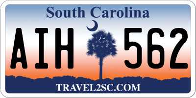 SC license plate AIH562