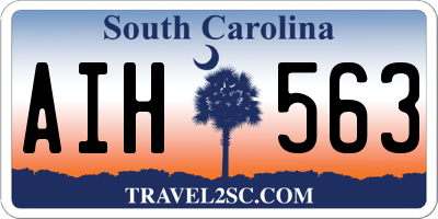 SC license plate AIH563