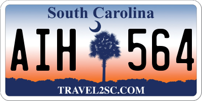 SC license plate AIH564