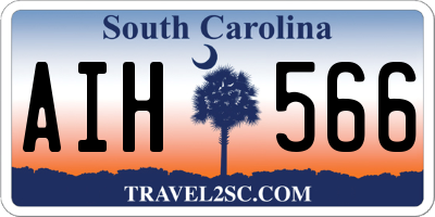 SC license plate AIH566