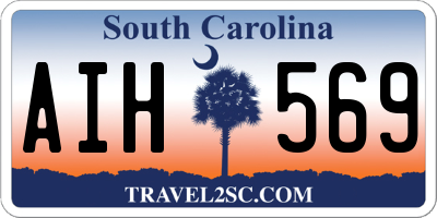 SC license plate AIH569