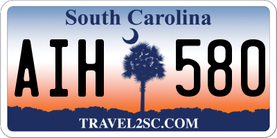 SC license plate AIH580
