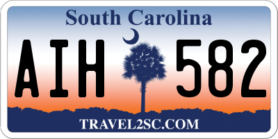 SC license plate AIH582