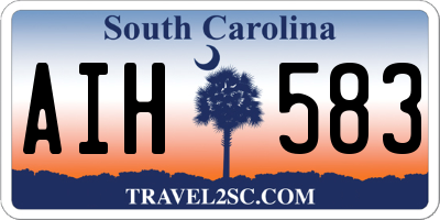 SC license plate AIH583