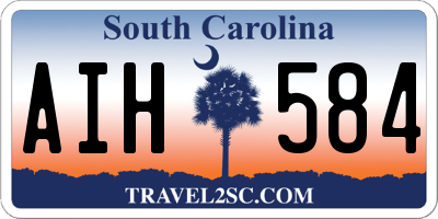 SC license plate AIH584