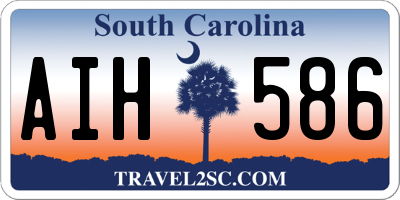 SC license plate AIH586
