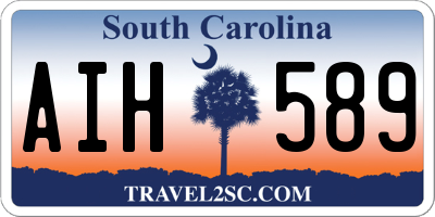 SC license plate AIH589