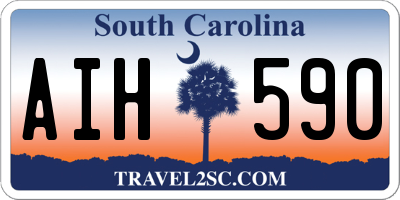 SC license plate AIH590