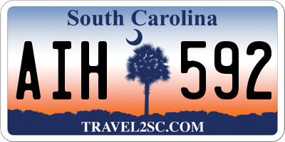 SC license plate AIH592
